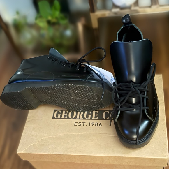 Fred Perry X George Cox Monkey Boot Black - Picture 5 of 10